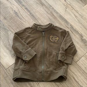 EUC Gap cotton moto jacket, sz 6-12 months